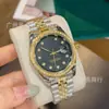 Reloj de hombre superventas transfronterizo, lujo ligero, incrustaciones de diamantes, esfera grande, correa de acero, calendario, reloj estilo Rolex, serie Datejust, reloj de pulsera de cuarzo