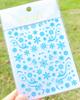 Pegatinas para uñas de copo de nieve comercio electrónico transfronterizo Navidad nuevo pegatinas para uñas de copo de nieve azul Me180-197 Azul