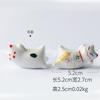 Porta Plumas de Animales Lindos Creativos Ballena Linda Dibujo Animado Porta Palillos Japoneses Porta Palillos Decoración Pequeños Adornos para el Hogar Cerámica