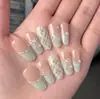 Uñas Portátiles en Caja Transparente al por Mayor para Tiendas Físicas, Parches para Uñas Artísticas, Pegatinas de Uñas Terminadas, Uñas Postizas Removibles