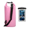 Paquete combinado: bolso tipo cubo impermeable, funda impermeable para teléfono, bolsa para playa, rafting y natación, mochila para exteriores, directo del fabricante