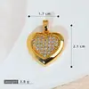 Colar com Pingente de Vento e Amor Acessórios DIY Joias Decorativas Femininas Colar Joias Zircônia Exquisita Microincrustada Pingente Único
