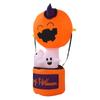 Modelo de ar inflável de Halloween 1,8 metros com luzes fantasma branco balão de ar quente inflável decoração de pátio brinquedos de Halloween