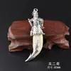 Novo Pingente de Dente de Lobo para Homens, Personalizado e Ousado Ornamento de Dente de Cão Lobo, Dente de Mastiff Protetor Vintage, Presente Versátil para Estudantes