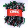 Decoración navideña, tira de lana de PVC, tira de césped, tira de color, cifrado, guirnalda de ratán verde navideño, diseño de escena, suministros de decoración