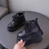 Dr. para Niñas. Martens 2026 Nuevas Llegadas de Invierno Bebé Más Terciopelo Calidez Botas de Cuero para Niños Estilo Británico Botines con Cordones