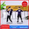 Chaveiro acrílico personalizado periférico criativo pingente dos desenhos animados diy stand-up cartoon humano-shaped decoração fabricante personalizado