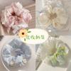Crema Corazón Dulce Estilo Ballet Lazo de Cinta Anillo para el Cabello de Intestino Grueso Estilo Mori Primavera y Verano Accesorios para el Cabello de Diadema de Gama Alta para Niña