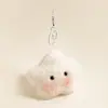 Chaveiro de pelúcia fofo, chaveiro de desenho animado criativo, pingente de bolsa de pelúcia, acessório feminino