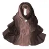 Novo Estilo Cachecol de Chiffon com Pérolas em Gradiente de Cor Círculo com Strass Cachecol de Minorias Étnicas Lenço de Cabeça Africano Malaio Indonésio