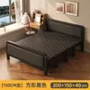 Cama individual plegable, portátil para uso doméstico, marco de hierro reforzado y engrosado, cama doble para dormitorio, cama de campaña simple para viviendas de alquiler