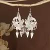 Pendientes de Pavo Real para Minorías Étnicas, Regalos Retro de Plata Miao Estilo Étnico, Accesorios de Pendientes Vintage de Imitación Plata