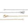 Fábrica Pequeña Venta al por Mayor Acero Inoxidable Cadena Plana Cruzada Galvanizada 18Ko Cadena DIY Collar Joyería Accesorios de Ropa