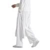 Pantalones Rectos de Algodón y Lino para Hombre 2025 Estilo Chino Algodón y Lino Falso Dos Piezas Pantalones Casuales Elegantes para Hombre Pantalones Rectos para Hombre Culottes
