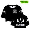 Camiseta de mujer con el periférico de anime de batalla Manshu, suave y cómoda, de manga corta con ombligo, sencilla y dulce, ropa para mujer