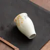 Porcelana de Jade Grasa de Cordero Dehua Taza Maestra de Loquat Pintada a Mano Juego de Té Kung Fu Taza de Cata de Té Taza Individual para Damas Uso en Casa Taza de Té de Cerámica