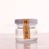 Botella de miel personalizada, botella pequeña de vidrio transparente, botella de miel, frasco de vidrio, botella de nido de pájaro, botella vacía, botella dispensadora, frasco de mermelada