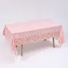 En stock Mantel a cuadros Amazon mantel a cuadros blanco y negro transfronterizo PEVA engrosado desechable mesa de postres de cumpleaños fiesta