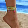 Joyería Transfronteriza Europea y Americana Verano Combinación Total Flor Pequeña Cuentas de Arroz Enlace de Pie Pulsera Creativa Multiusos Moda de Playa Set de Dos Piezas