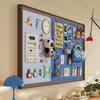 Parede de Exibição de Fotos Magnética Vermelho Azul Criativo DIY Painel de Fundo para Parede de Fotos Decoração de Parede de Corredor Exibição