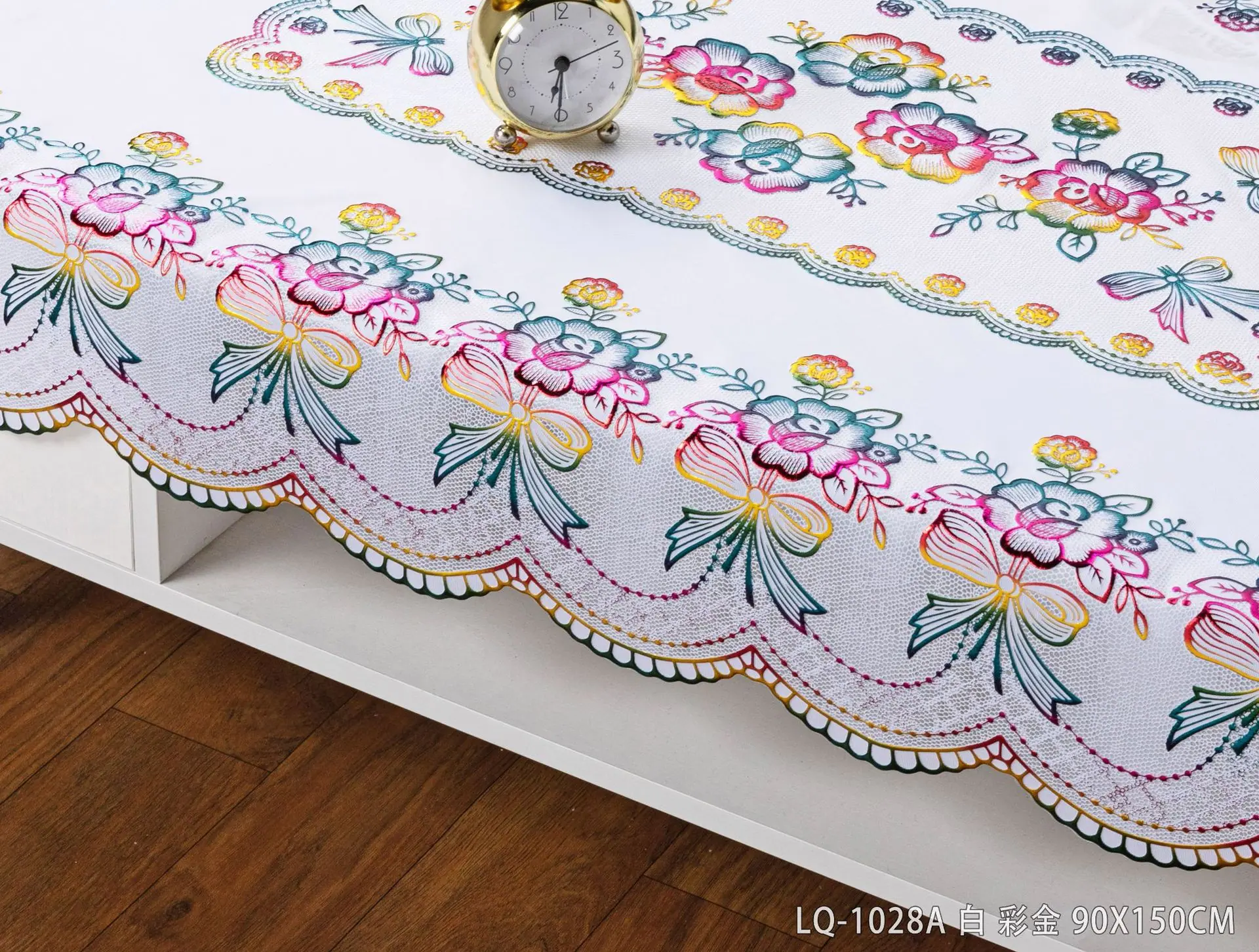 LQ-1028A 白 彩金 90X150CM (3)