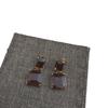 Aretes de Cristal Verde con Pasadores de Plata, Diseño de Nicho para Mujer, Aretes de Alta Gama, Nuevo Estilo 2023, Ligeros y Lujosos