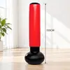 Coluna de boxe inflável de PVC, 155 cm de altura, vertical, design que não tomba, saco de pancadas para crianças, esportes e fitness ao ar livre, saco de boxe
