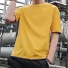 Fabricante Directo Camiseta de Manga Corta para Hombre Corte Holgado Marca de Moda Tendencia Moda Top Falso de Dos Piezas Manga Media Talla Grande Ropa para Hombre
