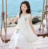 Vestido de niña verano 2026 nuevo modelo vestido de verano para niños hermoso vestido blanco de princesa para niña pequeña ropa de verano para niños