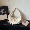 Bolsa Croissant Estilo Preguiçoso Transfronteiriça para Mulheres, Nova Bolsa de Ombro de Nicho Vintage Primavera 2026, Bolsa Bolinho Plissada de Alto Valor