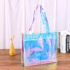 Bolsa Láser Personalizada Bolsa de Satchel Transparente de Plástico Pvc Bolsa de Gelatina Bolsa de Regalo Logo Personalizado Bolsa Láser Colorida