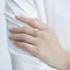 Anillo de Plata de Ley 925 Tong Lin Fila Diamante Incrustado Diamante Anillo para Mujer Tercera Vida III Anillo Moda Anillo de Compromiso Anillo de Diamante Anillo Venta al por Mayor