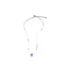 ¡Brillo de Cuentas Azul Claro! Collar de Perlas Redondas de Zirconia con Abalorios Estilo Vacaciones en la Playa Cadena para la Clavícula Joyería de Alta Gama Venta al por Mayor