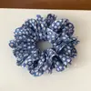 Goma para el pelo original de lunares de pétalos para moño para mujer, banda elástica suave para coleta baja, accesorio floral para el pelo