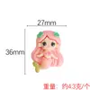 Diseño Original Yqt Sirena de Dibujos Animados Serie Oceánica Accesorios para la Cabeza de Niños Colgante de Collar Accesorios de Resina Transfronterizos DIY