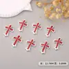 Accesorios Transfronterizos de Aleación para Uñas con Forma de Cruz, Decoraciones Metálicas con Pedrería para Uñas con Forma de Cruz, Adornos de Pedrería para Uñas de Moda Europeos y Americanos