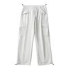 Pantalones rectos casuales con cordón bilateral para mujer, de primavera, estilo europeo y americano, K11937