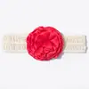 Diadema de Encaje Transfronteriza para Recién Nacidos Linda Flor Elástica para Cabeza de Bebé con Protección de Fontanela Joyería Infantil Europea y Americana