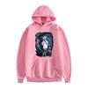 En stock suéter nuevo casual para hombre con forro polar, jersey estampado con letras de manga larga, juvenil popular, ajustado, con cuello capucha