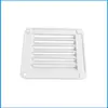 Janela de Ventilação Marítima Painel de Ventilação de Plástico ABS Preto e Branco Janela de Ventilação com Palhetas Entrada de Ar Saída de Exaustão para Uso Marítimo e Uso em RV