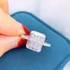 Cross-border AliExpress Wish mais vendido europeu e americano completo diamante micro-incrustado zircão anel moda feminina noivado proposta jóias