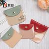 Bolsa de joias de couro PU transparente de um lado, anel, pingente, colar, brincos, bolsa de armazenamento, cordão de mão, bolsa à prova de poeira, bolsa de joias