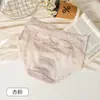 Calcinha de renda feminina, cintura média, vazada, com tiras e laços, malha ultrafina, respirável, calcinha triângulo feminina pura e sedutora