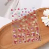 Arte de Uñas de Rosa Decoración de Uñas de Lazo Japonés Patrón Pequeño Adhesivo