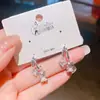 Colección de Alta CalidadTienda Original-Calidad de Tienda Pendientes Originales de Plata Chapada en Oro con un Toque de Lujo de Gama Alta