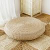 Almofada de futon de palha natural feita à mão tapete de ioga de meditação grossa zen budista tapete de adoração do templo tatami tapete de janela de baía