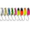 Isca Brilhos 2,5g Padrão Concha Colorida Isca Artificial Isca Dura para Peixe-Mandarim, Truta e Peixe-Boca-de-Cavalo Gancho com Lantejoulas Equipamento de Pesca