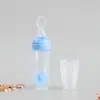 Alimentador de Suplementos Alimenticios de Silicona para Bebés y Niños Pequeños, Biberón de Cereal de Arroz Tipo Exprimidor, Ventosa, Cuchara Suave Anticaídas, Biberón Todo en Uno
