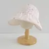 Chapéu de Sol Infantil, Estilo Verão Fino, Aba Larga, Proteção UV, Chapéu de Topo Aberto, Chapéu de Sol Fofo Estilo Coreano para Bebês Meninas