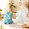 Poppy Producto Nuevo Transfronterizo Maceta de Elefante Tarro de Almacenamiento Molde de Silicona Jarrón de Elefante DIY Taza para Velas Molde de Yeso